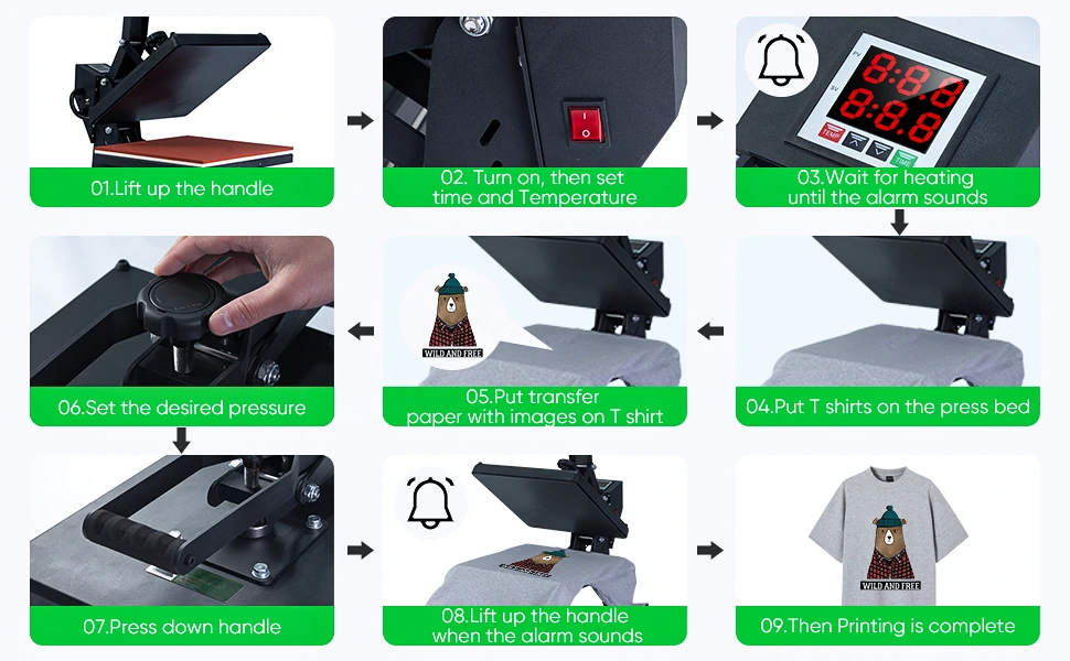 38x38cm Heat Press Machine New Design 