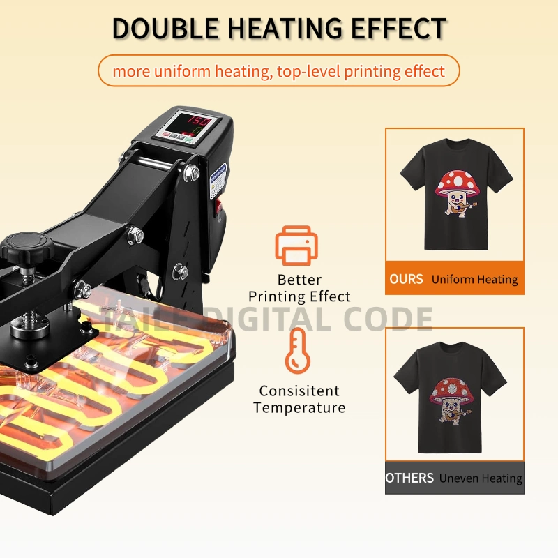 38x38cm Upgraded Heat Press Machine Slide out