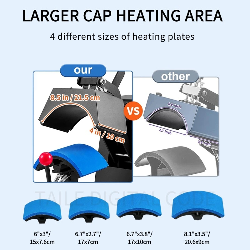 4-in-1 Hat Cap Heat Press Machine