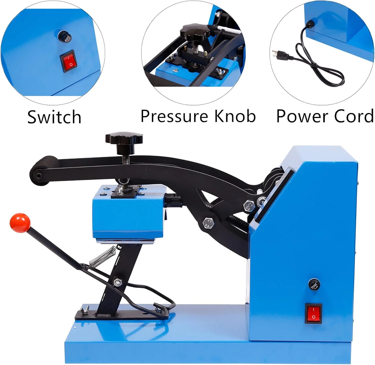 Hat Cap Heat Press Machine Blue 
