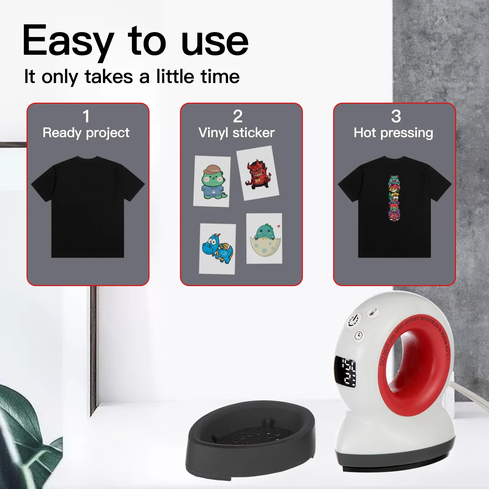 MINI Portable Heat Press Machine 