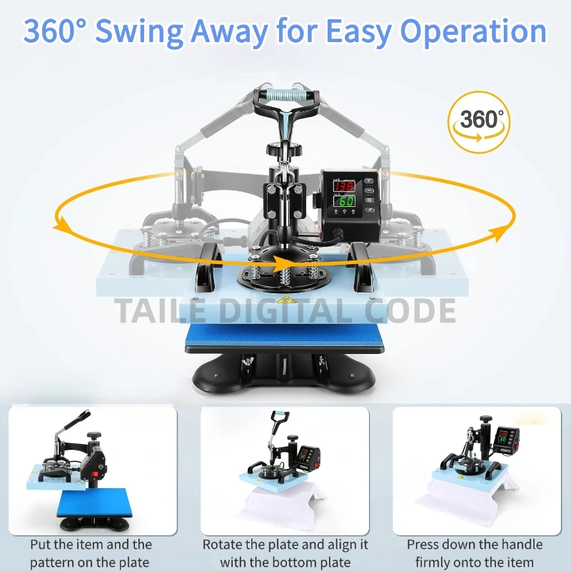 23x30cm swing away heat press machine 