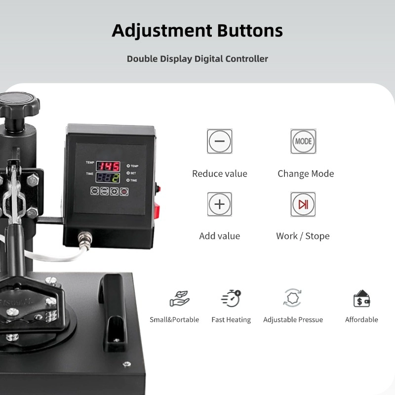 23x30cm swing away heat press machine 