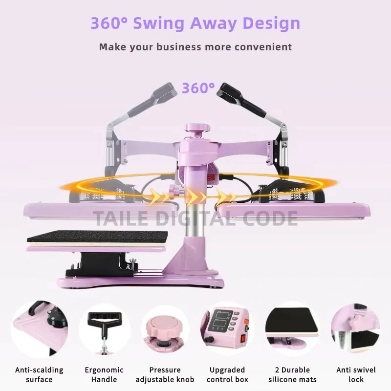 5 in 1 digital heat press machine