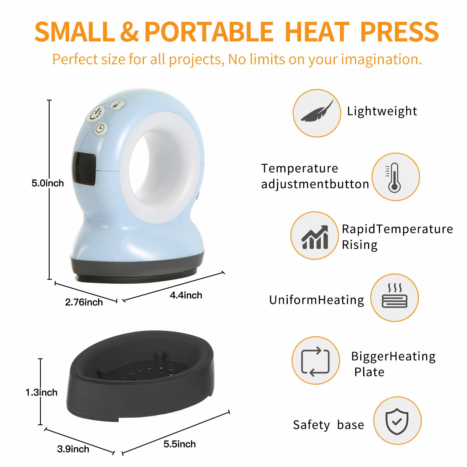 Mini Portable Heat Press Machine