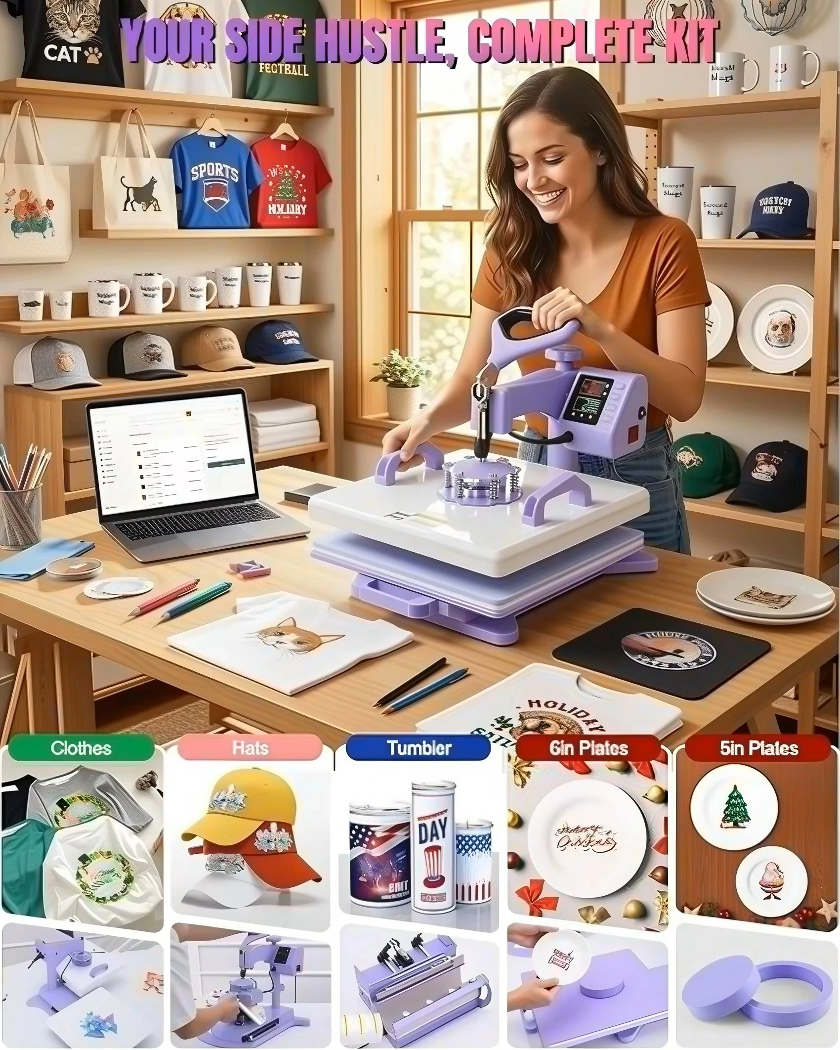 Semi Automatic Heat Press